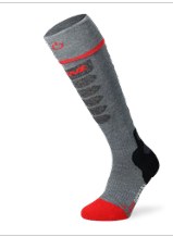 Lenz 5.1 SlimFit ToeCap Sock Only Grey/Red Medium 2024